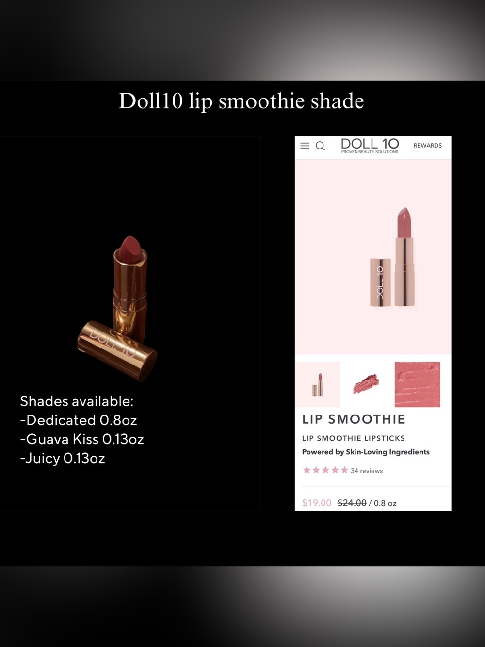 Doll10 Lip Smoothie Lipstick